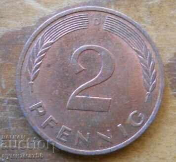 2 pfennig 1992 - Germany 2 pfennig 1992 - Germany