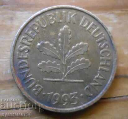 5 пфенига 1993 г - Германия с цена 0.20 лв. | € 0.10 5 пфенига 1993 г - Германия с цена 0.20 лв. | € 0.10