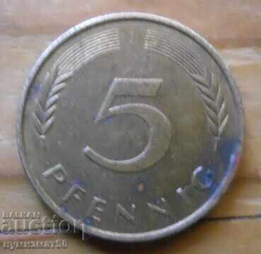 5 pfennig 1993 - Germany