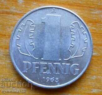1 pfennig 1963 - GDR 1 pfennig 1963 - GDR