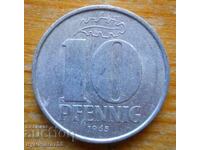 10 pfennig 1965 - RDG