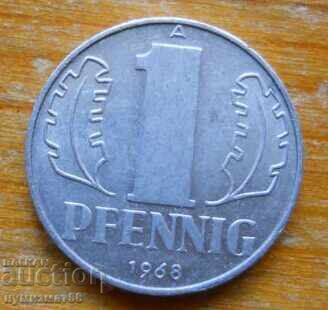 1 pfennig 1968 - GDR