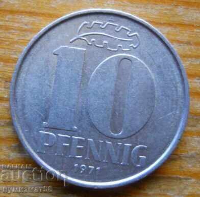10 pfennig 1971 - GDR