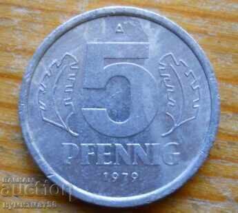 5 pfennig 1979 - GDR