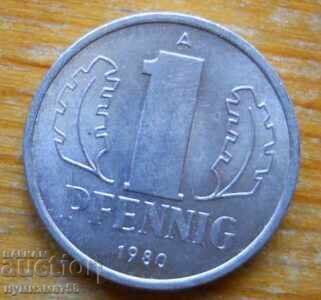 1 pfennig 1980 - RDG