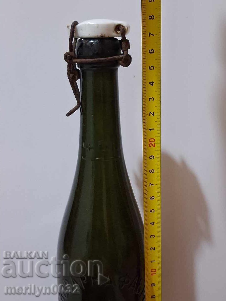 Old beer bottle "MACEDONIA", bottle, glass, RARE - 5