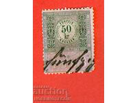AUSTRIA - TIMBRE POȘTALE - TIMBRU FISCAL - 50 Kr - 1893 - 2