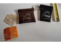 LOT 2 PORTMONE - PORTMONE PENTRU BANI MĂRUNȚI CU BRELOC ETICHETĂ