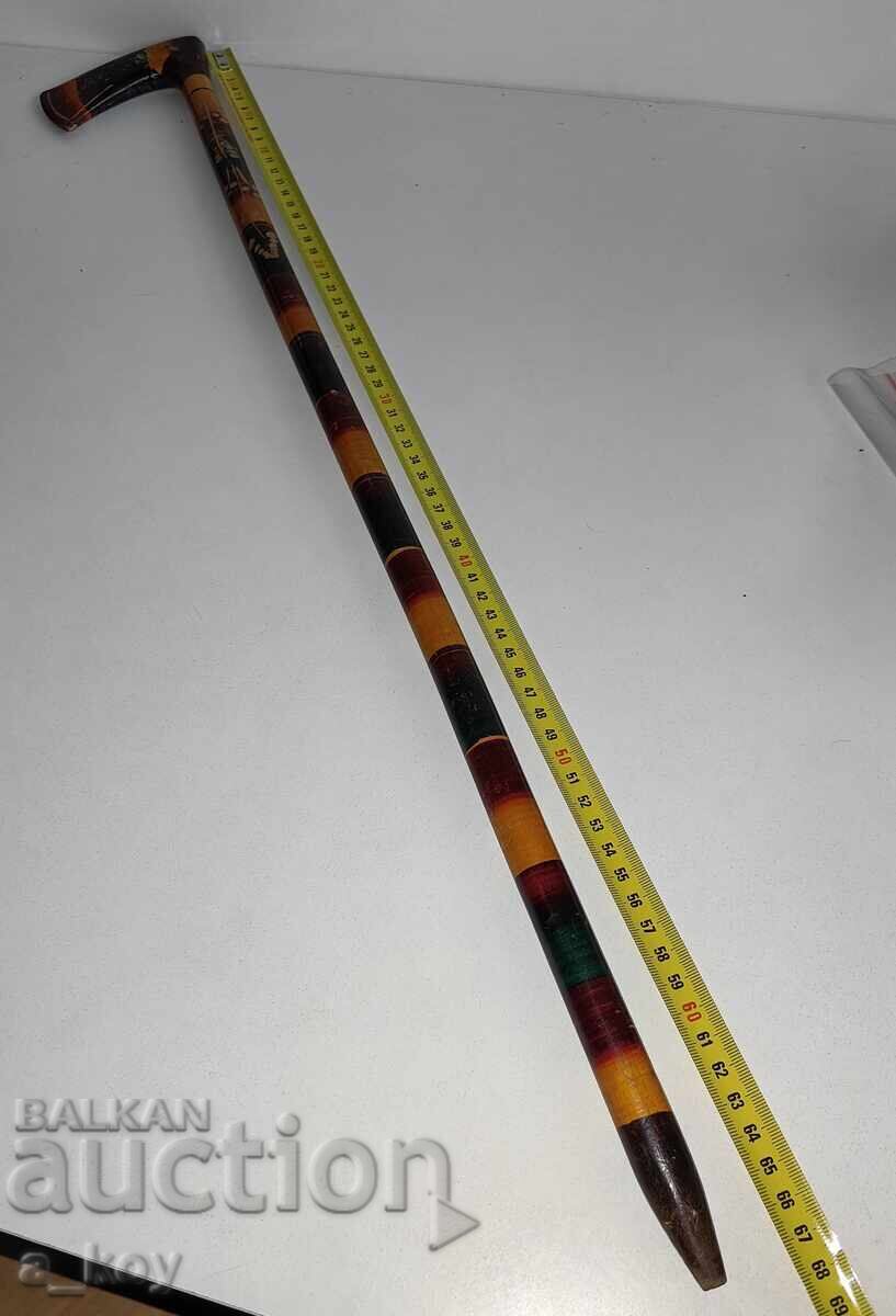 Ξύλινο χειροποίητο σκαλιστό μπαστούνι ξυλογλυπτικής με τιμή 10.00 BGN | € 5.11 Ξύλινο χειροποίητο σκαλιστό μπαστούνι ξυλογλυπτικής με τιμή 10.00 BGN | € 5.11