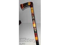 Wooden Hand-Engraved Walking Stick Woodcarving