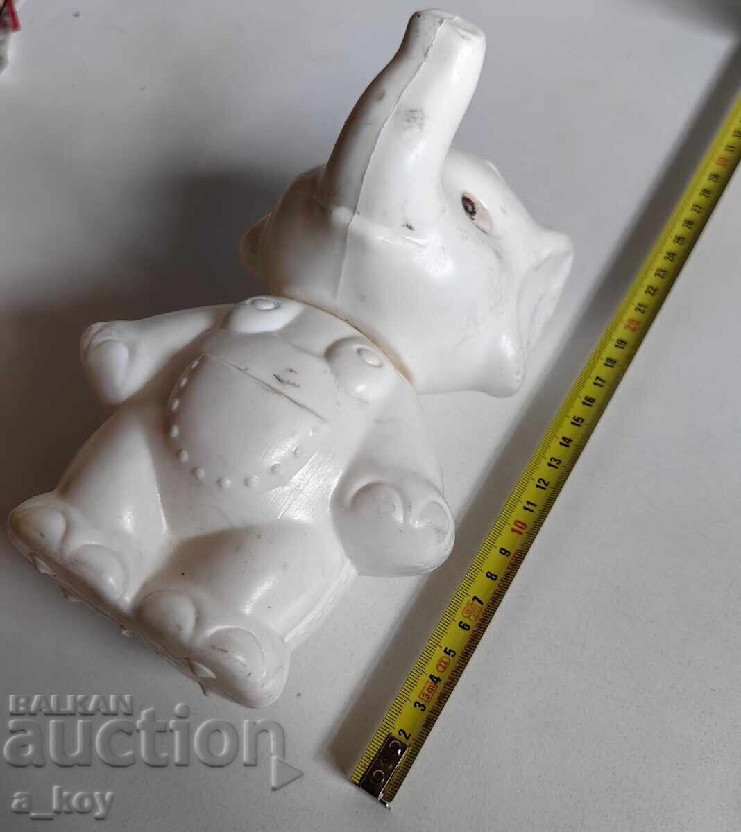 PLASTIC SOCIAL ELEPHANT CHILD'S TOY - 5