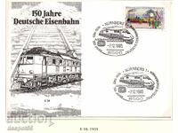 1985. Δυτική Γερμανία. 150η Επέτειος των Γερμανικών Σιδηροδρόμων - Φάκελος