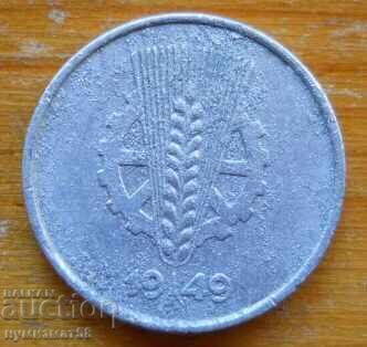 1 πφένιγκ 1949 - ΓΛΔ με τιμή 1.00 BGN | € 0.51