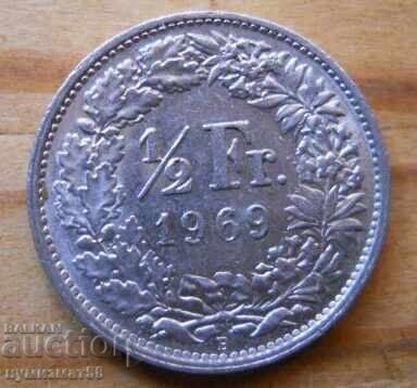 1/2 franc 1969 - Switzerland
