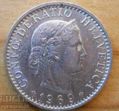 20 centimes (rapene) 1969 - Switzerland with price 0.50 BGN | € 0.26 20 centimes (rapene) 1969 - Switzerland with price 0.50 BGN | € 0.26