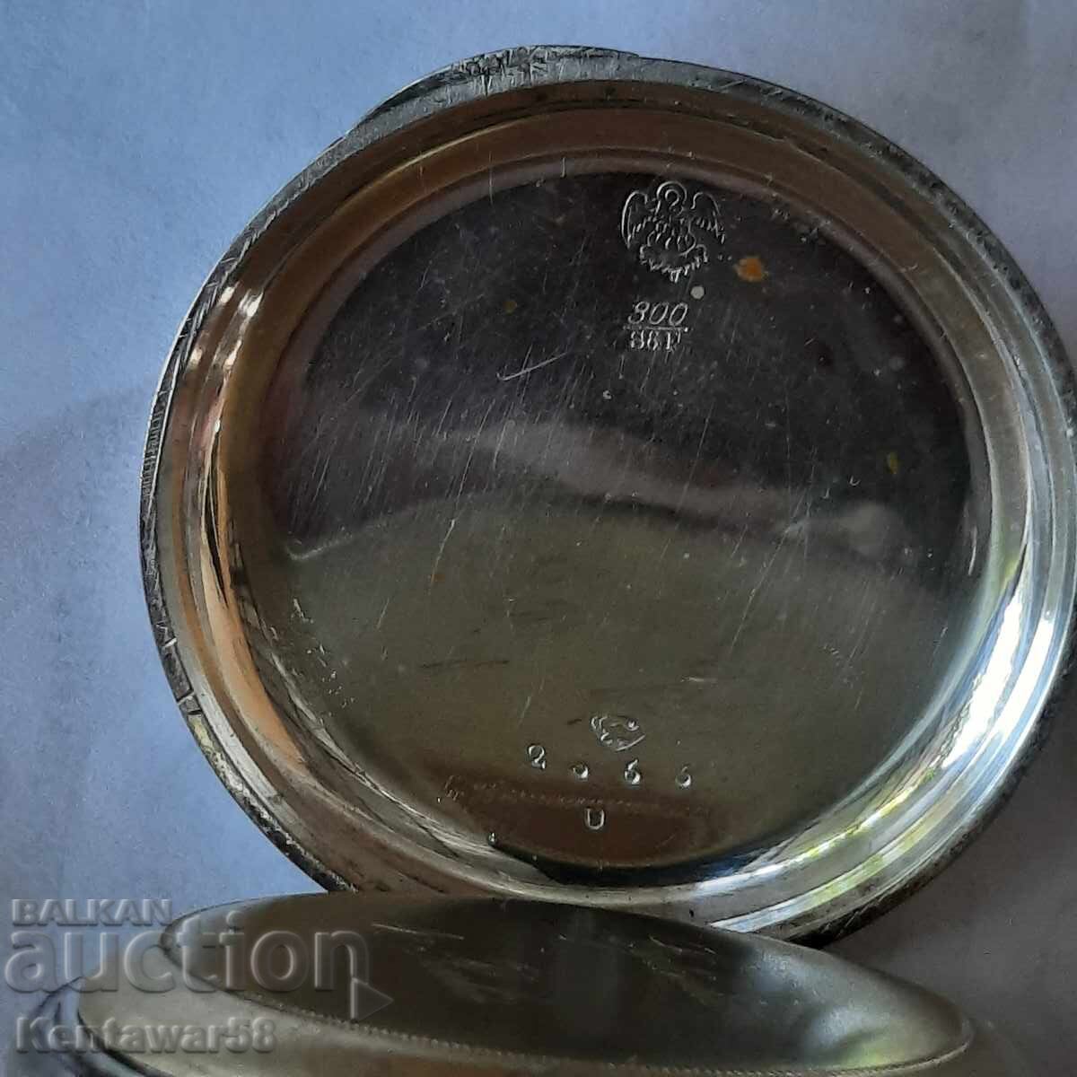 Auction  Rare silver pocket watch - working