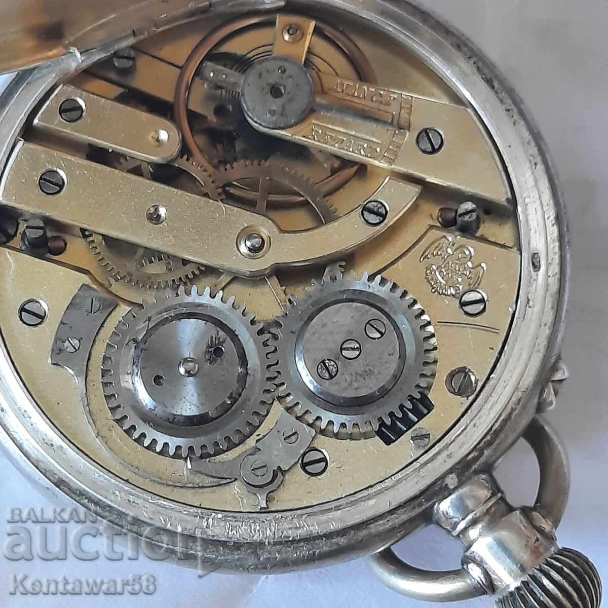 Rare silver pocket watch - working - 5