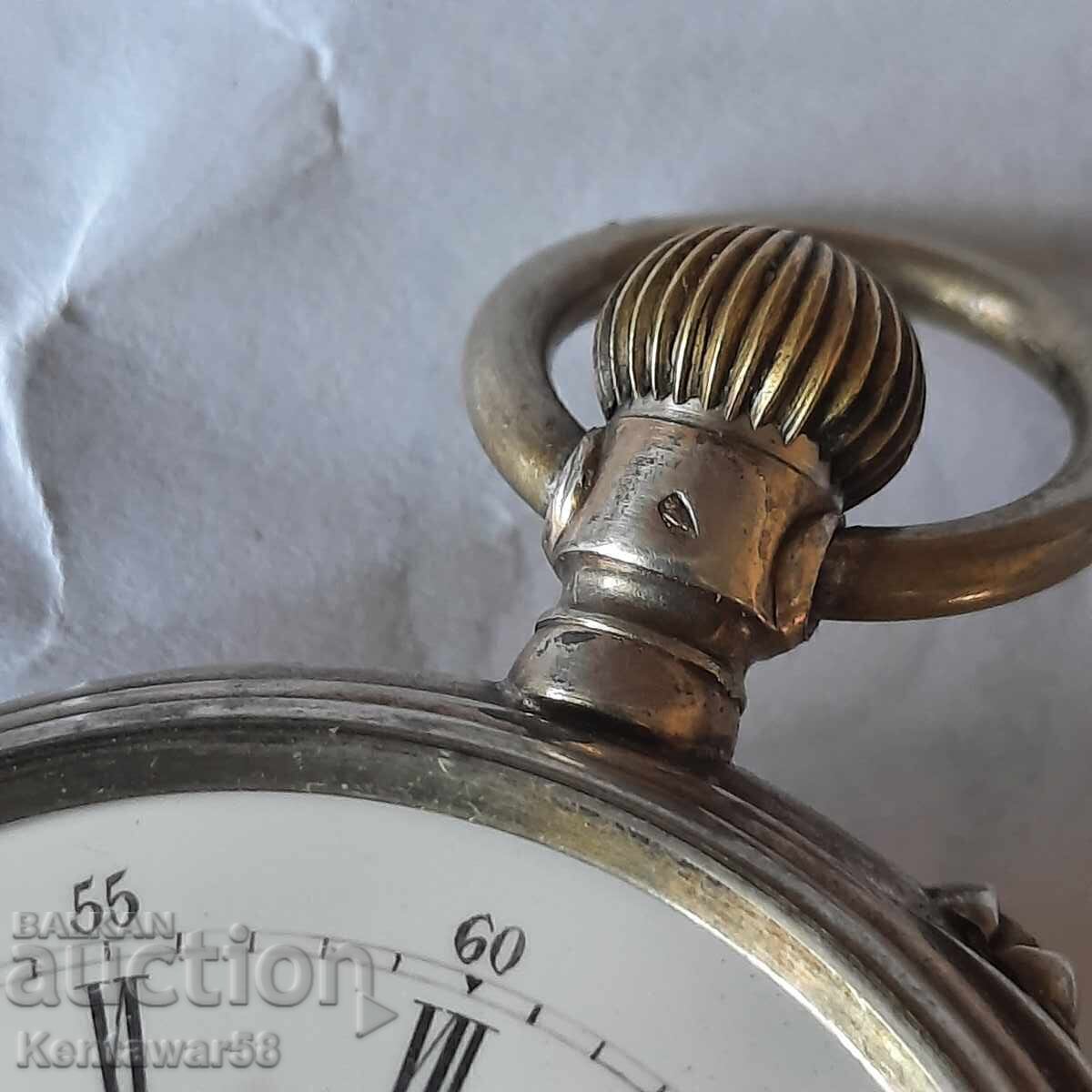 Σπάνιο ασημένιο ρολόι τσέπης - λειτουργικό - 7 Σπάνιο ασημένιο ρολόι τσέπης - λειτουργικό - 7