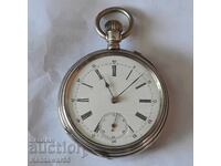 Ceas de buzunar rar din argint - funcțional