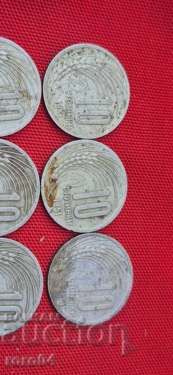 Доставка на 10 СТОТИНКИ 1951 - 6 БРОЯ