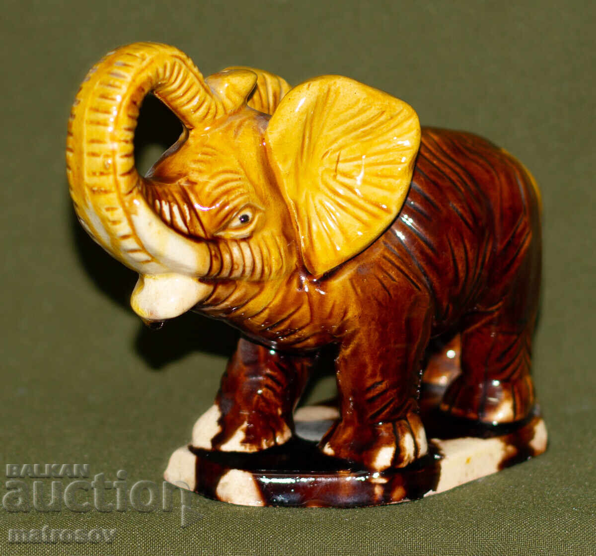 Decorative ceramic elephant figurine - 5