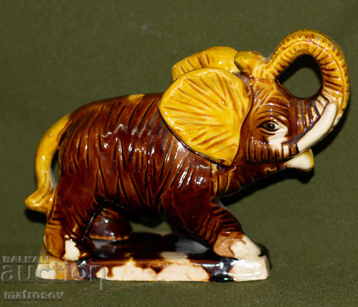 Decorative ceramic elephant figurine