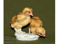 Statuetă decorativă din porțelan, puișori