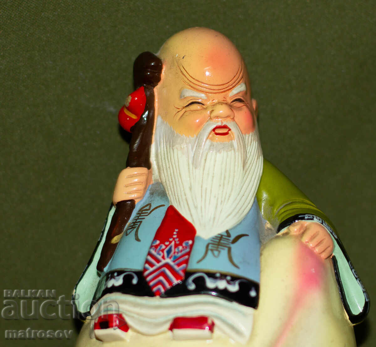 Ασιατικό κεραμικό ειδώλιο του κινέζου θεού Σου (Shou) - 6