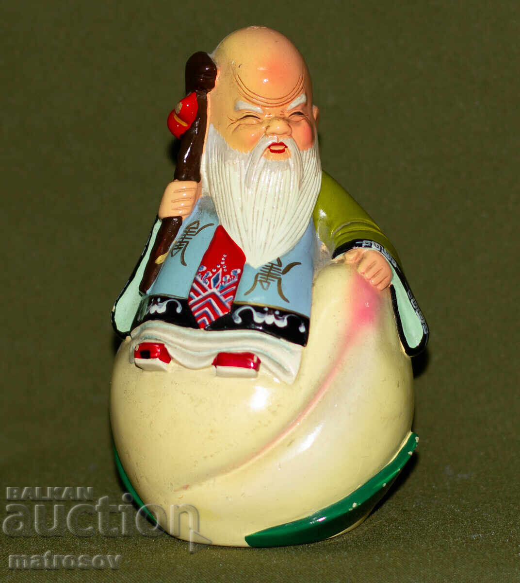 Ασιατικό κεραμικό ειδώλιο του κινέζου θεού Σου (Shou)