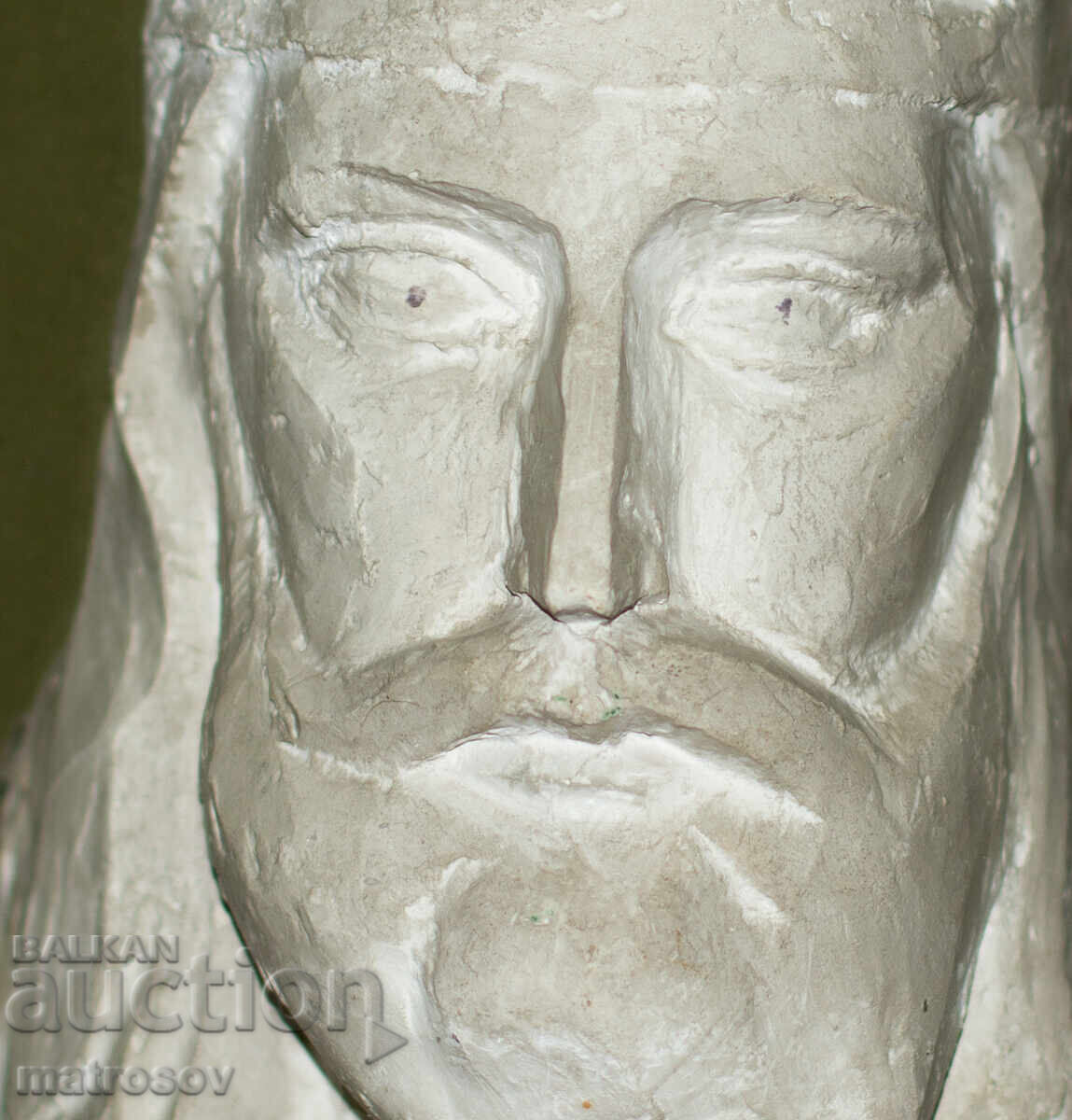 Гипсова скулптура на мъжка глава с цена 250.00 лв. | € 127.82