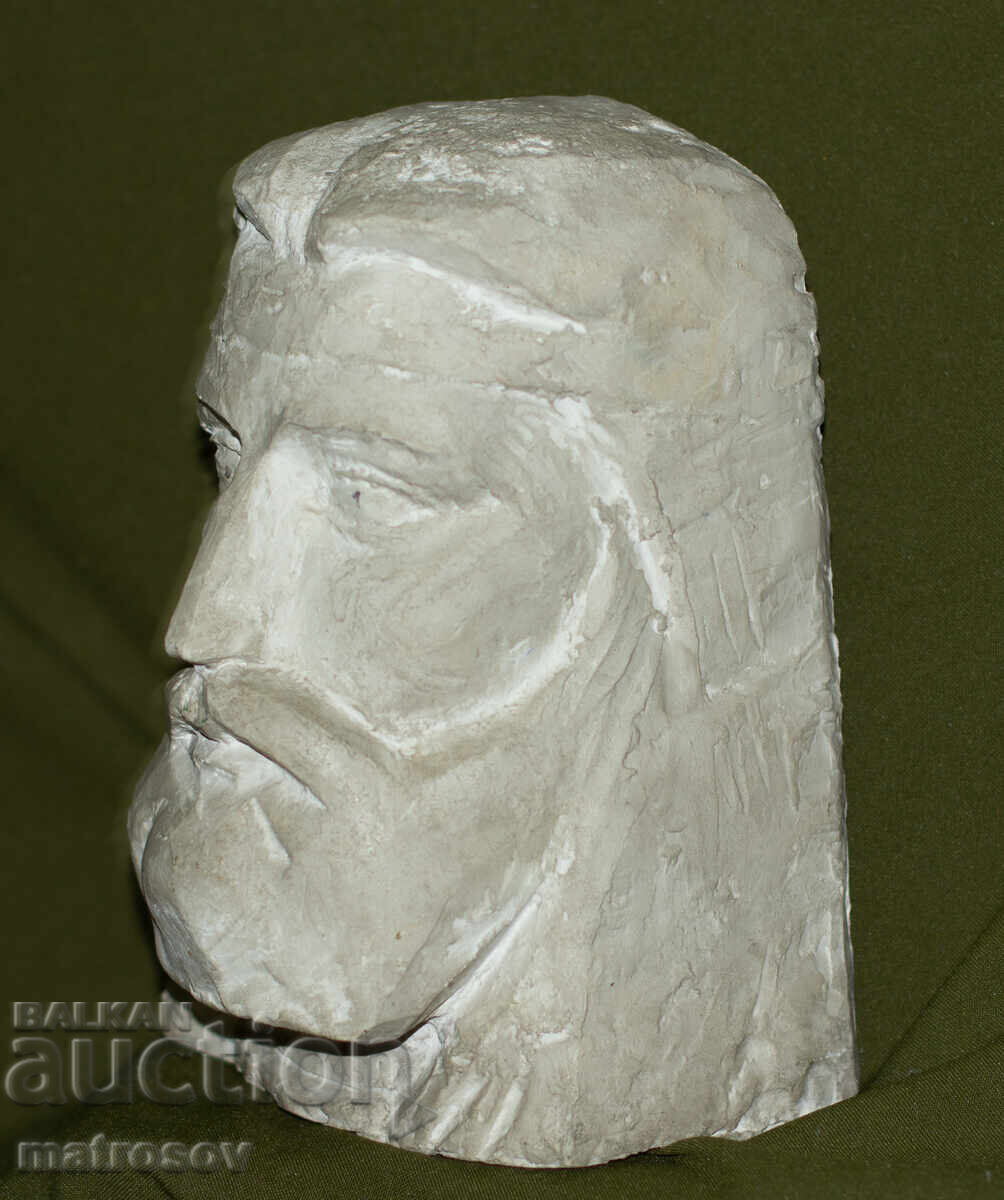 Аукцион Гипсова скулптура на мъжка глава