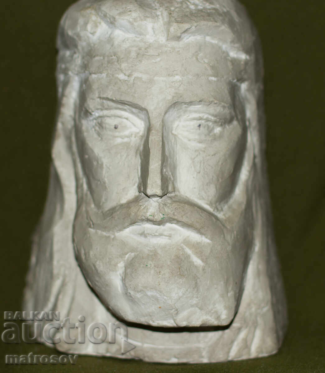 Гипсова скулптура на мъжка глава - 6
