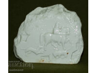 Figurină ceramică decorativă a Cavalerului de la Madara