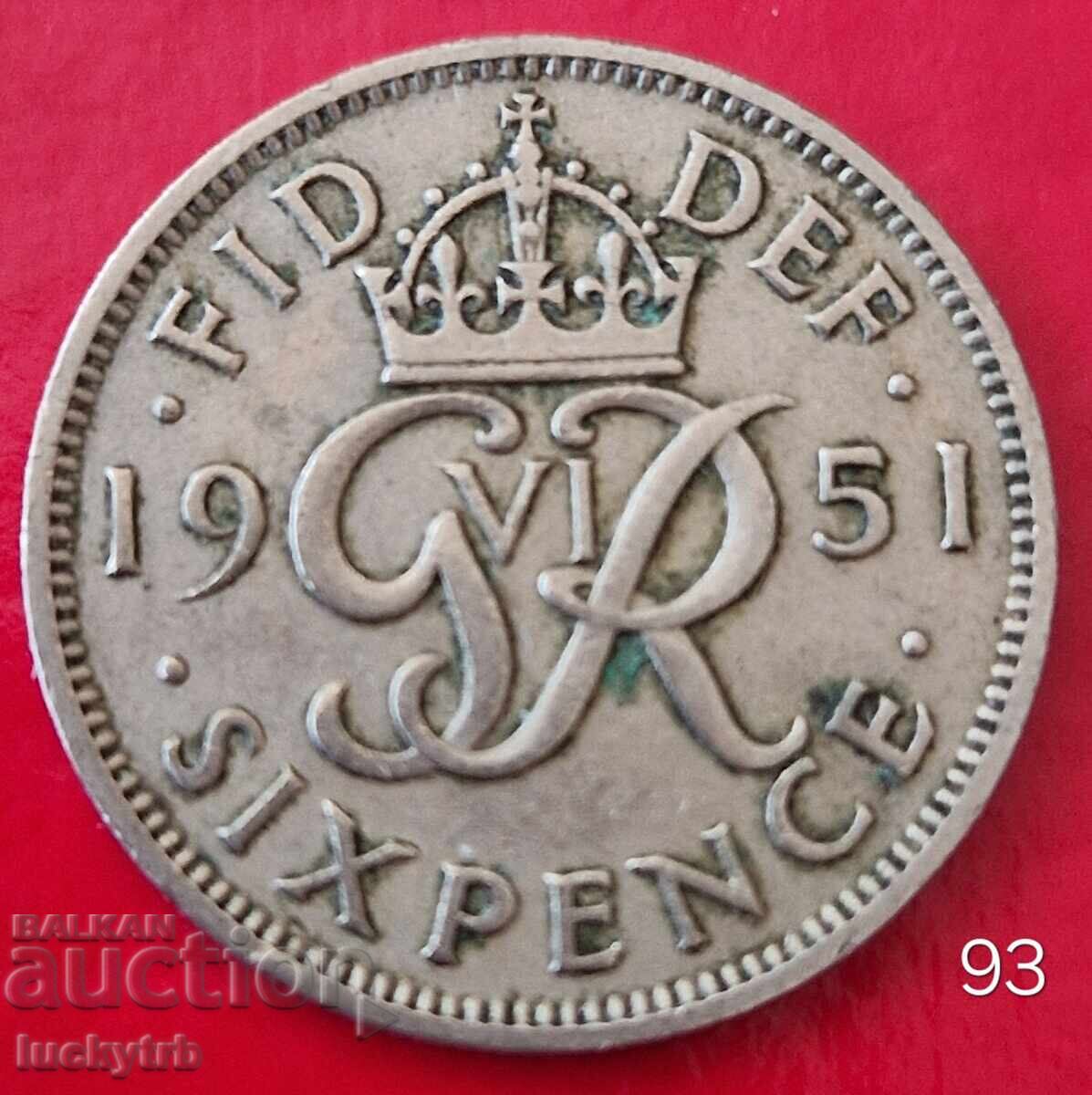 6 pence 1951 - Great Britain 6 pence 1951 - Great Britain