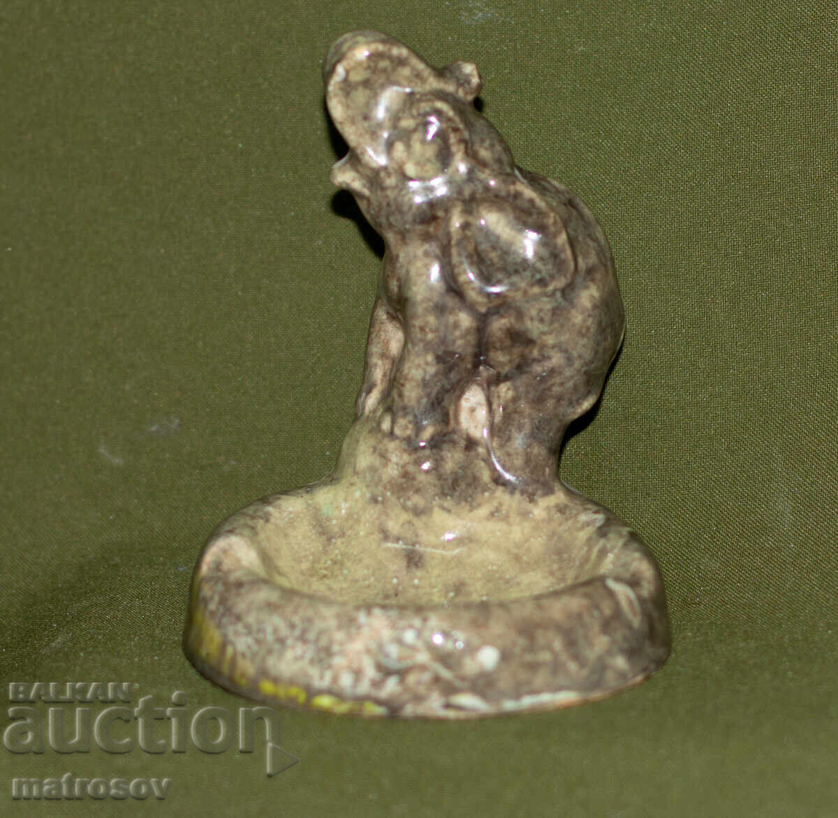 Decorative ceramic elephant figurine, ashtray