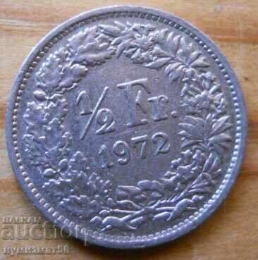 1/2 franc 1972 - Switzerland