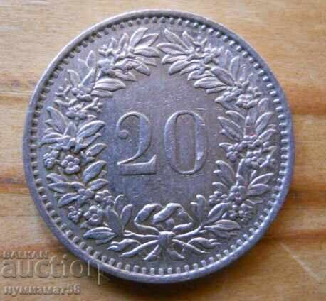 20 de cenți (viol) 1975 - Elveția 20 de cenți (viol) 1975 - Elveția