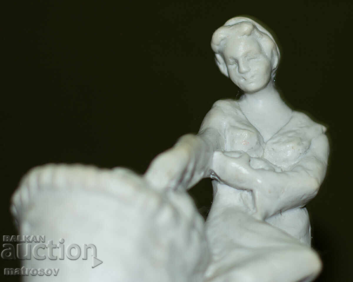 Παλιά χειροποίητη κεραμική φιγούρα γυναίκας - 7