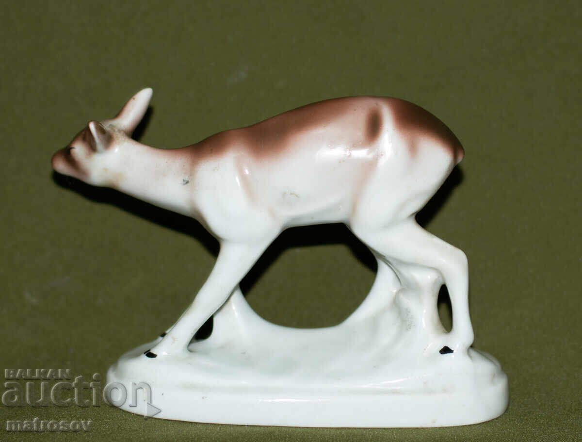 Delivery of Handmade decorative porcelain figurine of a deer