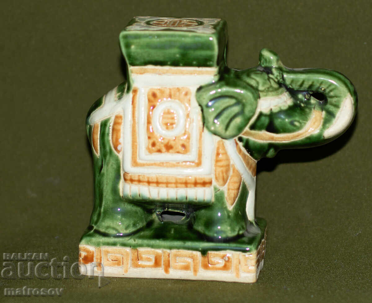 Декоративна керамична винтидж фигурка на слон