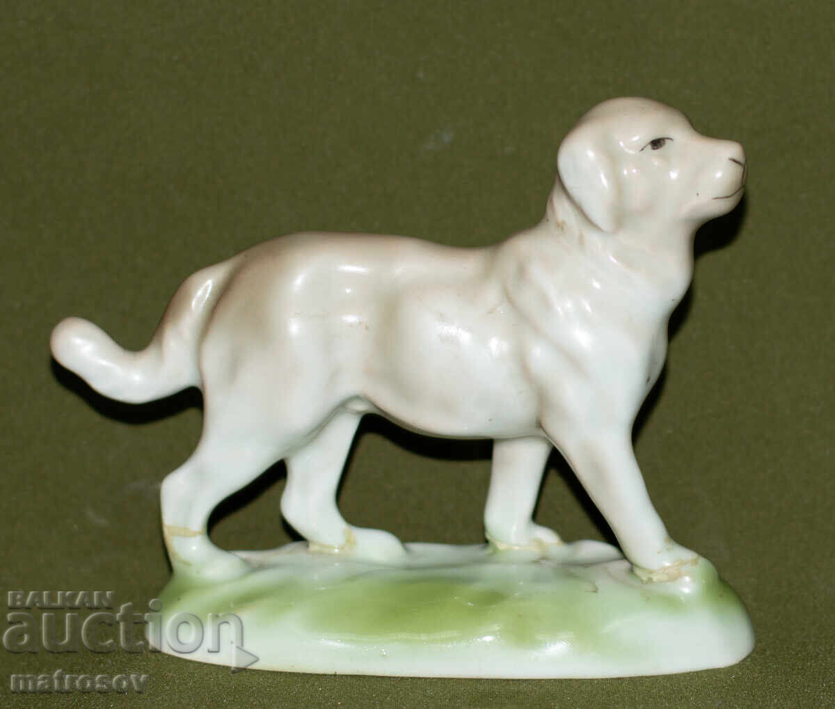 Decorative porcelain figurine, dog