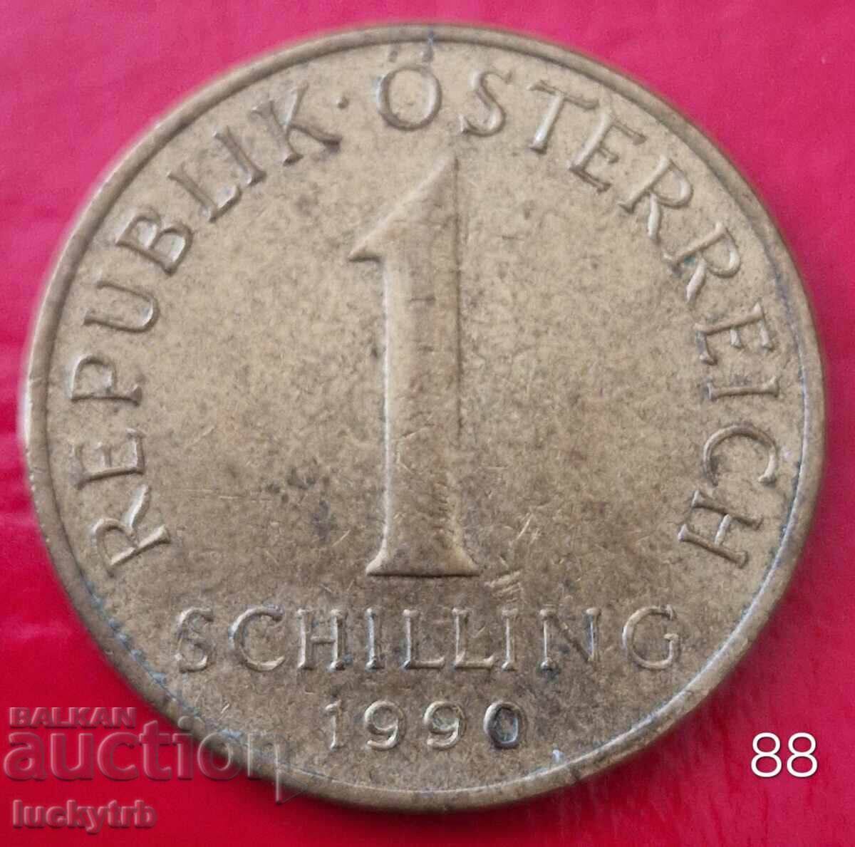 1 Shilling 1990 - Austria 1 Shilling 1990 - Austria