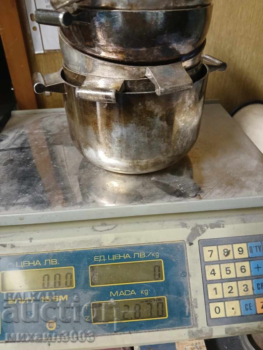 Silver-plated dining ware - 5 pieces - 7