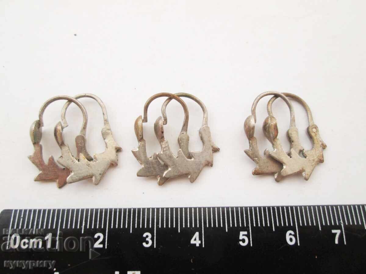 3 sets of old women's earrings, cut jewelry, costume with price 40.00 BGN | € 20.45