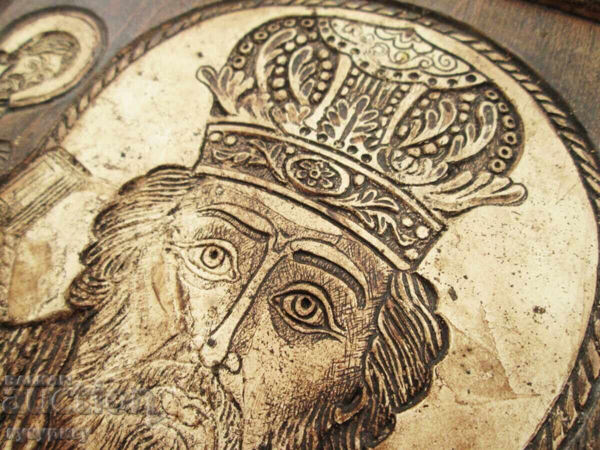 Аукцион Дървена икона Свети Николай Чудотворец