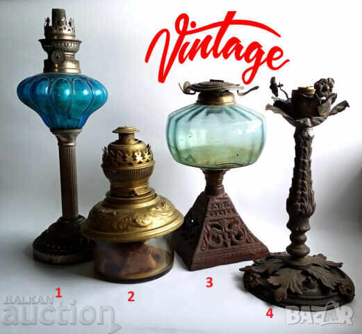 Old gas lamps and other items