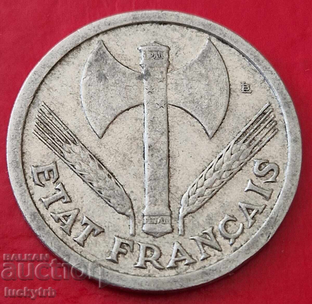 2 φράγκα 1943 - Γαλλία με τιμή € 0.41 | 0.80 BGN 2 φράγκα 1943 - Γαλλία με τιμή € 0.41 | 0.80 BGN