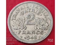 2 франка 1943 - Франция