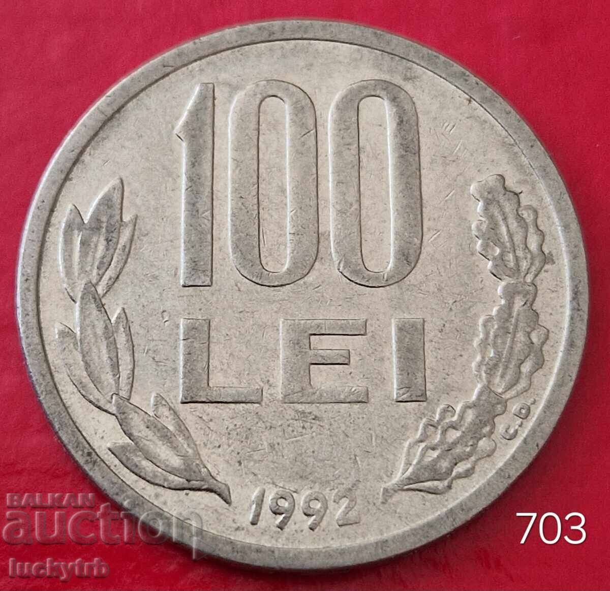 100 lei 1992 - Romania 100 lei 1992 - Romania
