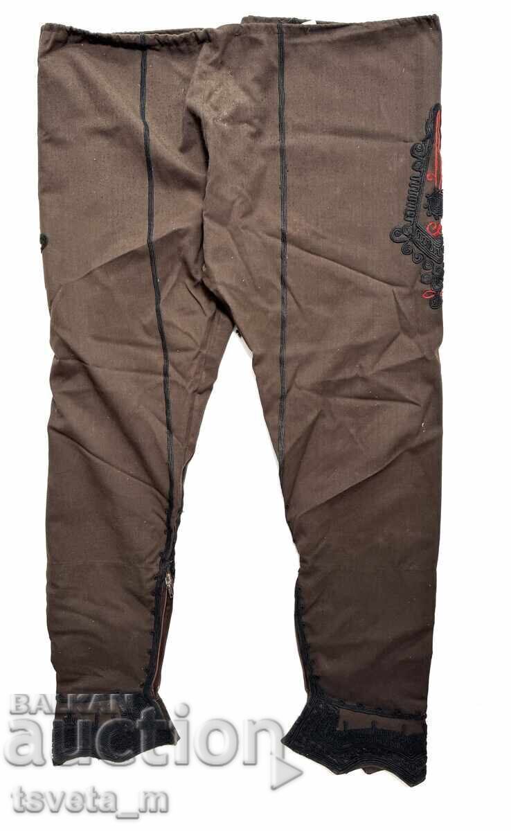 Men's cotton baggy trousers with braid, folk costume with price 45.00 BGN | € 23.01